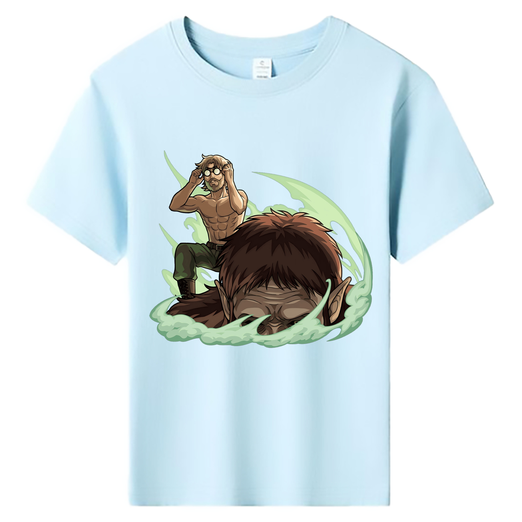 （画像用） 進撃の巨人 Attack on Titan 綿100％キッズTシャツ（フロントプリント）